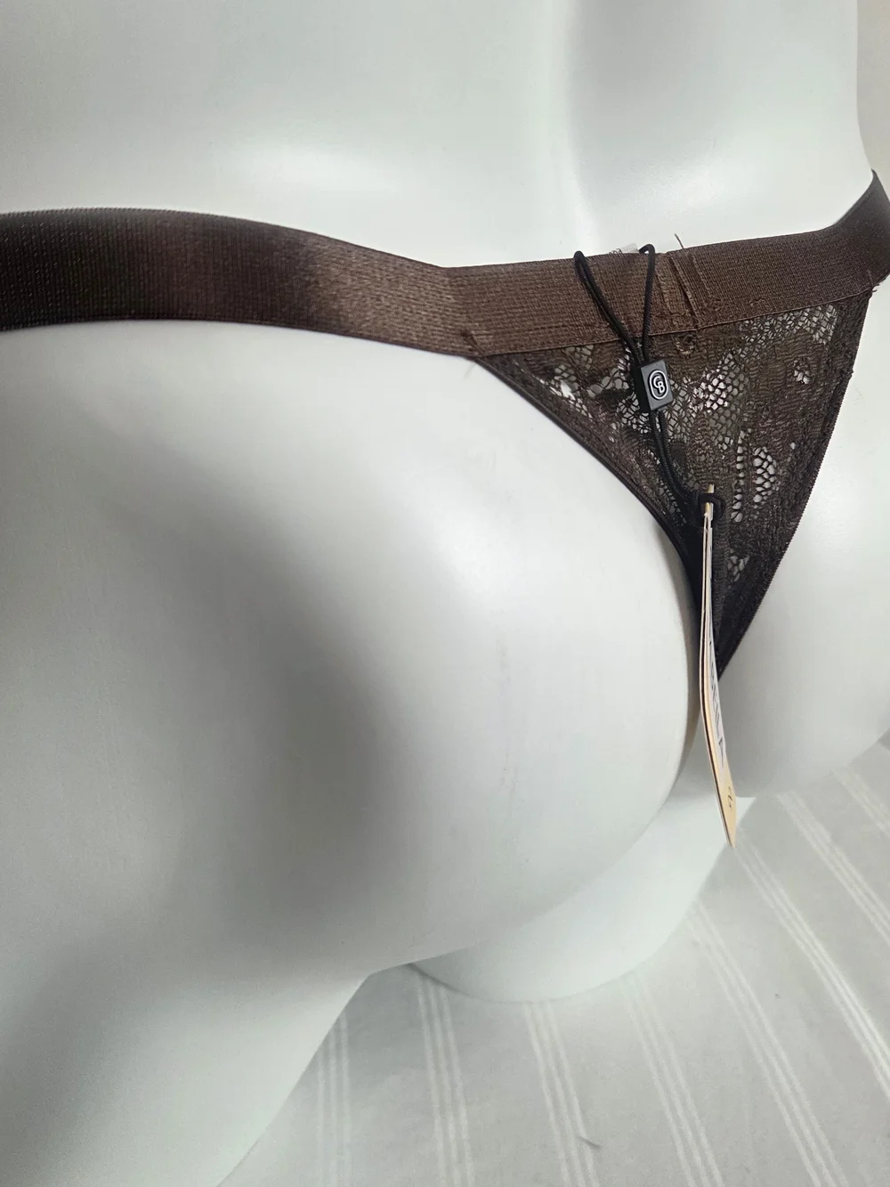 Cosabella Brown Lace Men's Thong